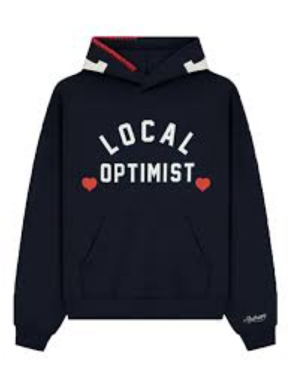 Madhappy Navy Blue Local Optimist Sweatshirt with Red Heart